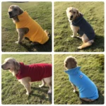 Warm Reflective Soft Fleece Jacket for Large Dogs - Image 5