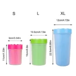 1Pc Pet Plastic Foot Wash Cup S L XL Large size silicone brush Dog - Image 4