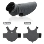 Warm Reflective Soft Fleece Jacket for Large Dogs - Image 4