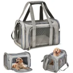 Dog Carrier Bag Soft Side Backpack Pet  Bags Airline Approved Transport