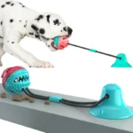 Dogs Food Toys Silicon Suction Cup Tug Interactive Dog Ball Toy