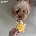 Mini cute turtle dog plush toy, squeaking dog teething sound toy, - Image 6