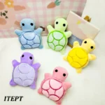 Mini cute turtle dog plush toy, squeaking dog teething sound toy, - Image 4