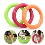 1pc Orange Dog Toys Pet Flying Disk Training Ring Puller - Image 6