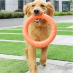 1pc Orange Dog Toys Pet Flying Disk Training Ring Puller - Image 4